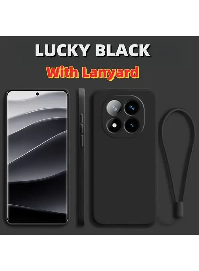 Light Purple Lanyard Phone Case For Redmi Note 14 Pro 5G Soft TPU Protective Cover - Image 1